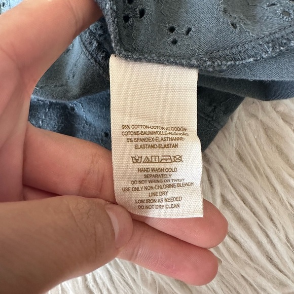 Free People Intimately Grey Mini Bodycon Jhook Embroidered Floral Eyelet Dress S - Picture 9 of 10